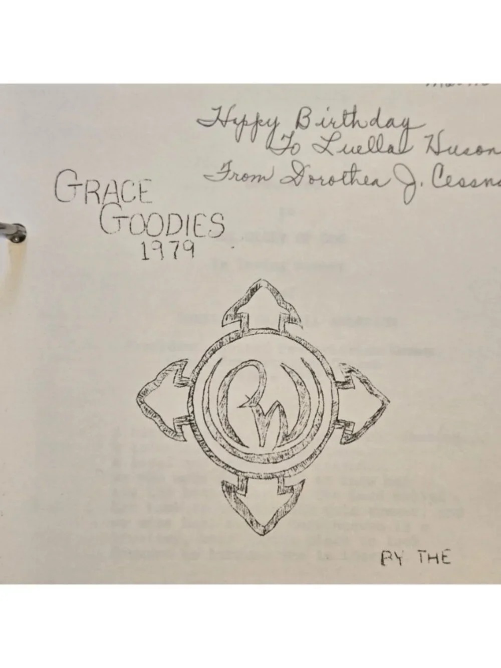 Vintage 1979 Cookbook Grace Presbyterian Church Wichita Kansas Recipe Book